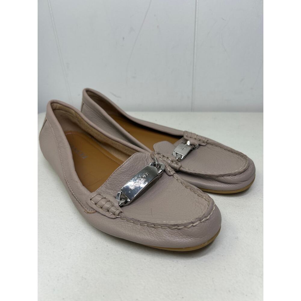 COACH Olive A7751 Taupe Pebbled Leather Women’s Loafer Size 8B - Picture 3 of 8